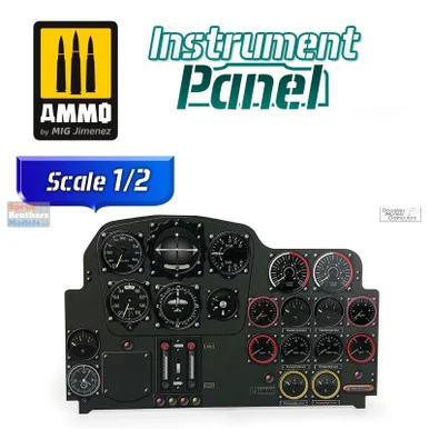 AMM8287 1:2 AMMO by Mig Instrument Panel - Me262A-1