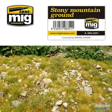 AMM8351 AMMO by Mig Diorama Base - Stone Mountain Ground