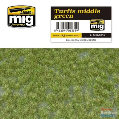 AMM8355 AMMO by Mig Diorama Base - Turfts Middle Green