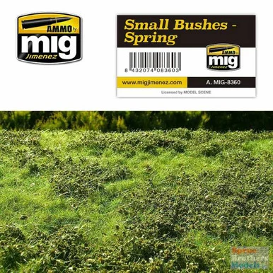 AMM8360 AMMO by Mig Diorama Base - Small Bushes - Spring