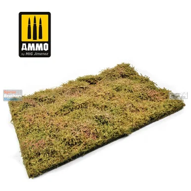 AMM8364 AMMO by Mig Diorama Base - Wilderness Fields with Bushes (Late Summer)