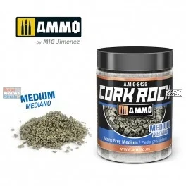 AMM8425 AMMO by Mig Cork Rock - Stone Grey Medium 100ml