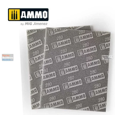 AMM8558 AMMO by Mig - Sanding Sponge Sheet 280-grit (2 pcs)