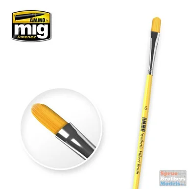 AMM8596 AMMO by Mig - #6 Synthetic Filbert Brush