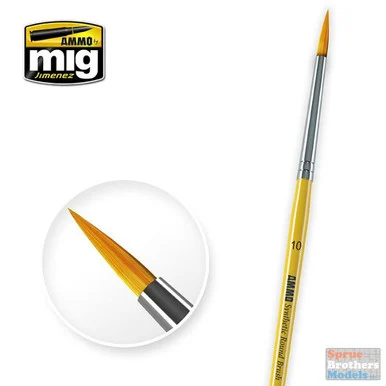 AMM8617 AMMO by Mig - #10 Synthetic Round Brush