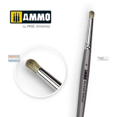 AMM8702 AMMO by Mig - #06 Drybrush Technical Brush