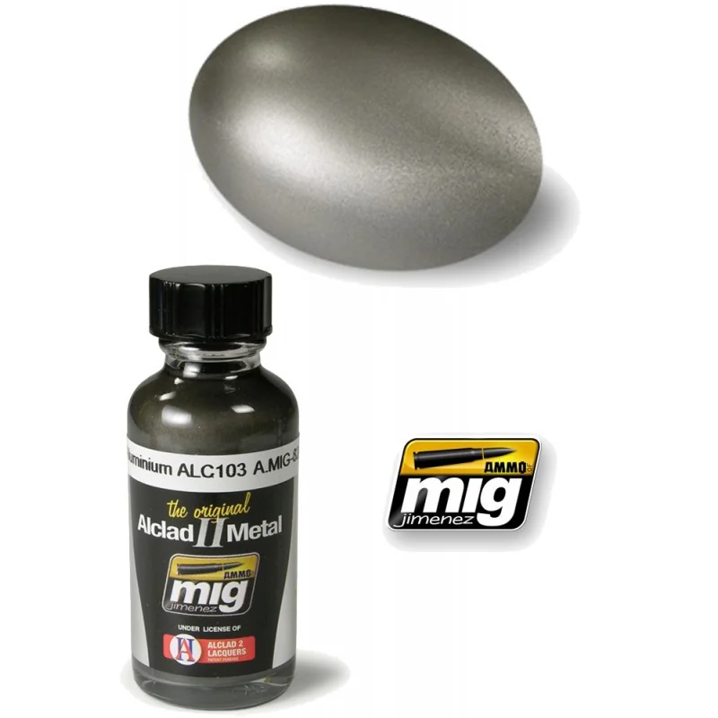 Alclad ii metal dark aluminum 8203 Paint - AMMO - MIG JIMENEZ