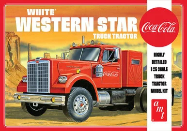 1/25 AMT Coca-Cola White Western Star Semi Tractor Cab w/Sleeper