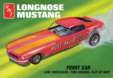 1/25 AMT Longnose Mustang Funny Car Plastic Model Kit