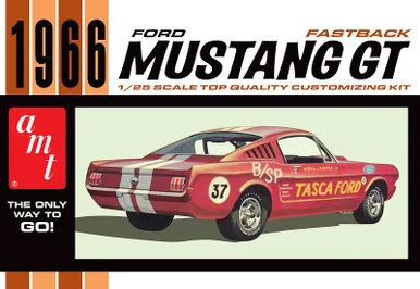1/25 AMT 1966 Ford Mustang Fastback 2+2 Plastic Model Kit