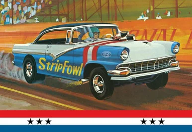 1/25 AMT 1956 Ford Victoria Hardtop Car