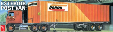 1/25 AMT 40' Fruehauf Exterior Post Trailer Dohrn Plastic Model Kit