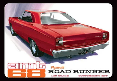 1/25 AMT 1968 Plymouth Roadrunner Customizing Car Plastic Model Kit