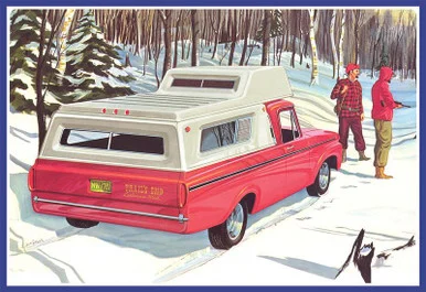 1/25 AMT 1963 Ford F-100 Camper PickupNEW TOOLING Plastic Model Kit