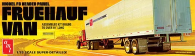 1/25 AMT Fruehauf 40' Beaded Van Trailer Plastic Model Kit