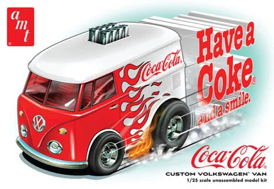 1/25 AMT Volkswagen Van Show Rod Coca-Cola Plastic Model Kit