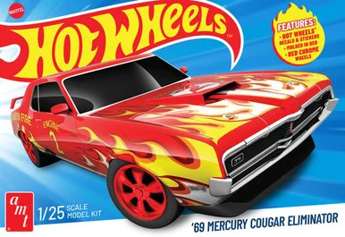 1/25 AMT Hot Wheels 1969 Mercury Cougar Eliminator Plastic Model Kit