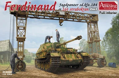 1/35 Amusing Hobby Sd.Kfz.184 Ferdinand & strabok