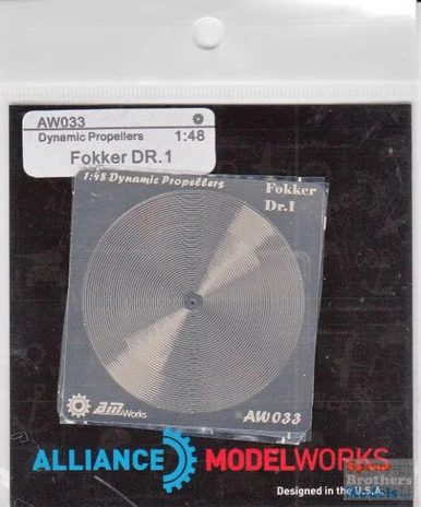 AMWAW033 1:48 Alliance Modelworks Prop Blur - Fokker Dr.I (2 pcs)