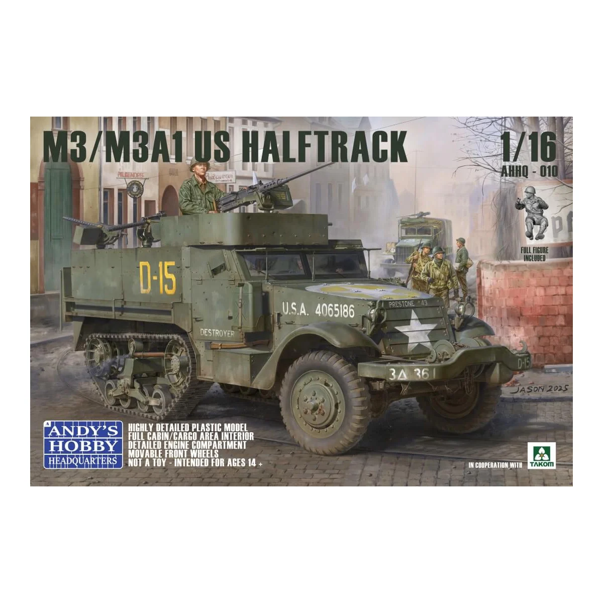 M3/M3A1 U.S. Halftrack 2 in 1 (1:16) Model kit - ANDYS HHQ