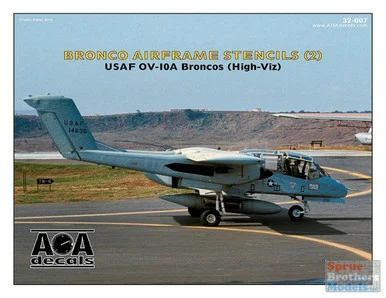 AOA32007 1:32 AOA Decals - USAF OV-10A Bronco High-Viz Airframe Stencils