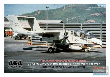 AOA32008 1:32 AOA Decals - USAF/USMC OV-10A Bronco in the Vietnam War 'Da Nang War Horses'