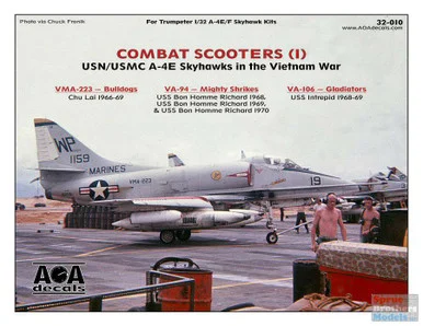 AOA32010 1:32 AOA Decals - USN/USMC A-4E Skyhawks in the Vietnam War 'Combat Scooters' Part 1