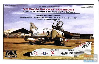 AOA32021 1:32 AOA Decals - USMC F-4J Phantom II in the Vietnam War & Japan - VMFA-334 Falcons: Lovebug 5