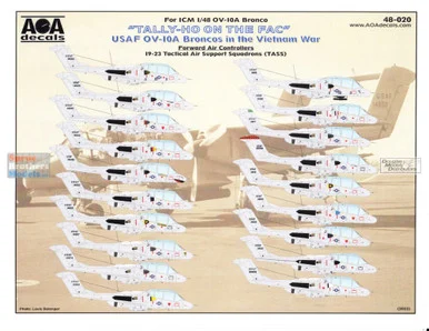 AOA48020 1:48 AOA Decals - USAF OV-10A Bronco in the Vietnam War: 'Tally-Ho on the FAC'