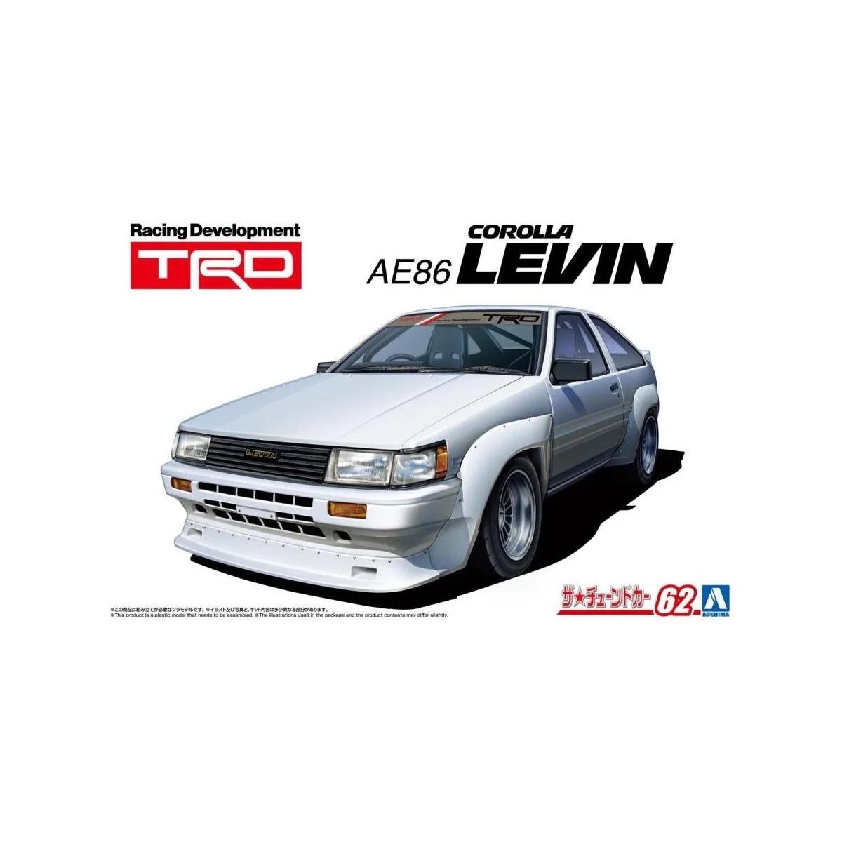 Trd ae86 corolla levin 1983 Model kit - Aoshima