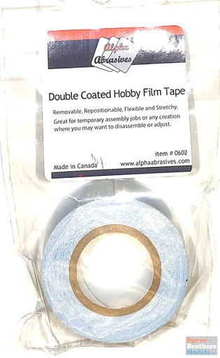 APA0602 Alpha Abrasives Double Coated Hobby Film Tape
