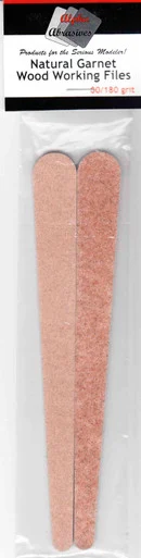 APA1150 Alpha Abrasives Natural Garnet Wood Working Files (Sanding Sticks) - 80/180 grit