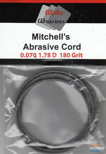 APAMIT050 Alpha Abrasives Mitchell's Abrasive Cord 0.070" 1.78D 180 Grit