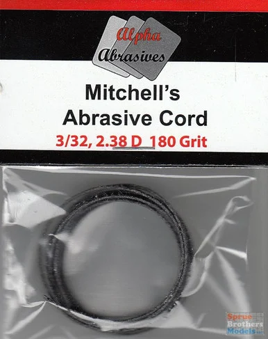 APAMIT056 Alpha Abrasives Mitchell's Abrasive Cord 3/32" 2.38D 180 Grit