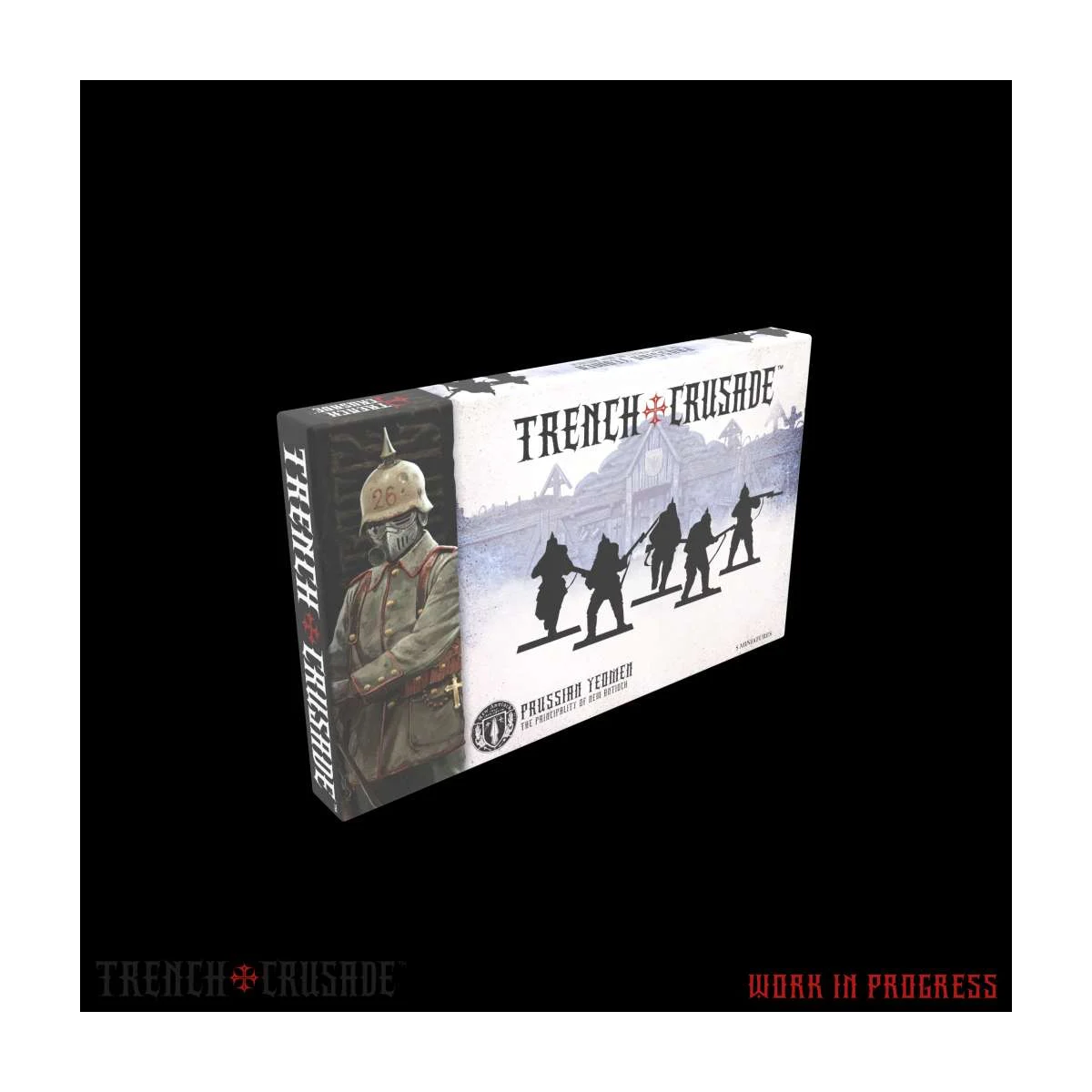 Crusade Prussian Yeomen Trench Coat Figurine - Archon Studio