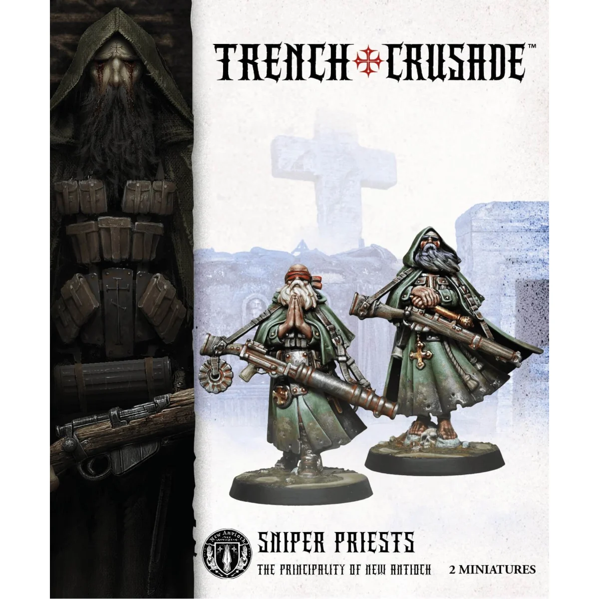 Trench Crusade New Antioch Sniper Priests Figurine - Archon Studio