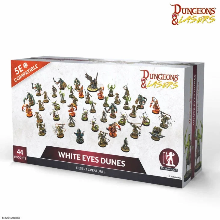 Archon Studio Dungeons & Lasers White Eyes Dunes 28–32mm Desert Creatures