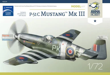ARM70039 1:72 Arma Hobby P-51C Mustang Mk.III
