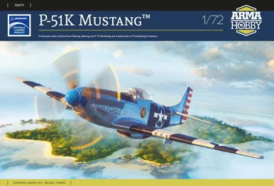 1/72 Arma P-51K Mustang Plastic Model Kit