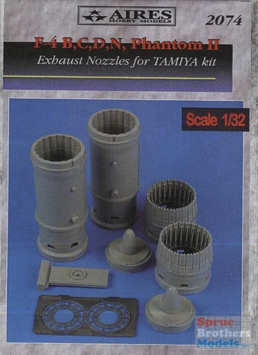 ARS2074 1:32 Aires F-4B/C/D/N Phantom II Exhaust Set (TAM kit) #2074