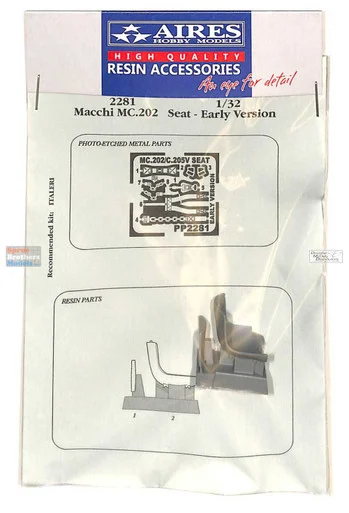 ARS2281 1:32 Aires Macchi MC.202 Seat Early (ITA kit)
