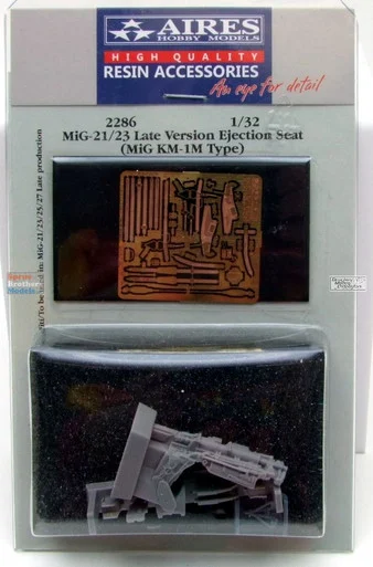 ARS2286 1:32 Aires MiG-21 Fishbed MiG-23 Flogger KM-1M Type Late Ejection Seat Set
