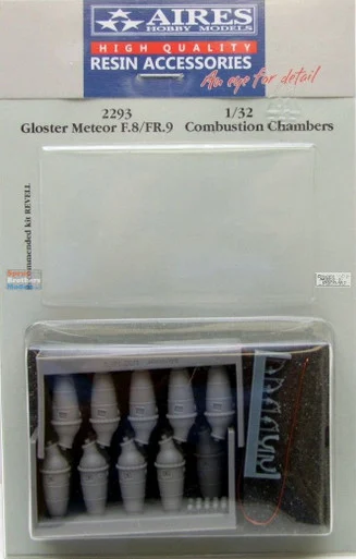 ARS2293 1:32 Aires Meteor F.8 / FR.9 Combustion Chambers (REV kit)