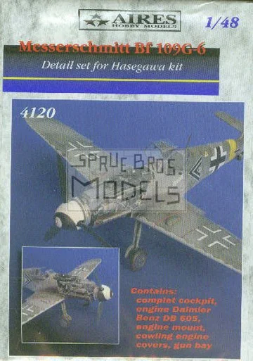 ARS4120 1:48 Aires Bf109G-6 Detail Set (HAS kit) #4120