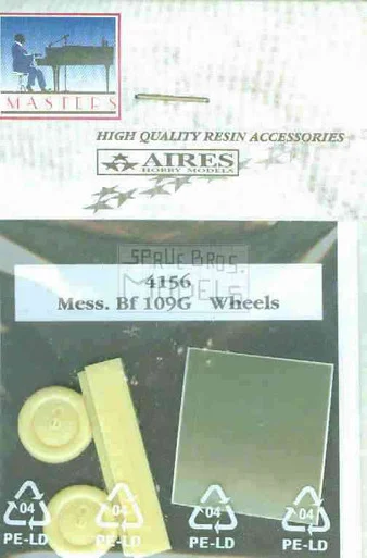ARS4156 1:48 Aires Bf109G Bf 109G Wheels Set #4156