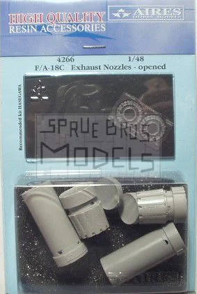 ARS4266 1:48 Aires F-18C Hornet Exhaust Nozzles - Open (HAS kit) #4266