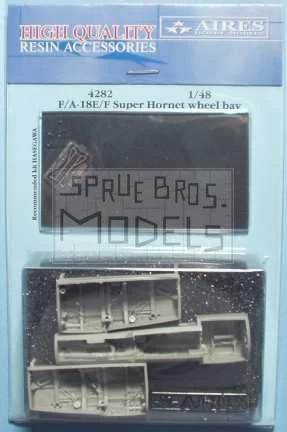 ARS4282 1:48 Aires F-18E F-18F Super Hornet Wheel Bay Set (HAS kit) #4282
