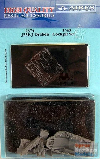 ARS4374 1:48 Aires J35F J35J Draken Cockpit Set (HAS kit) #4374