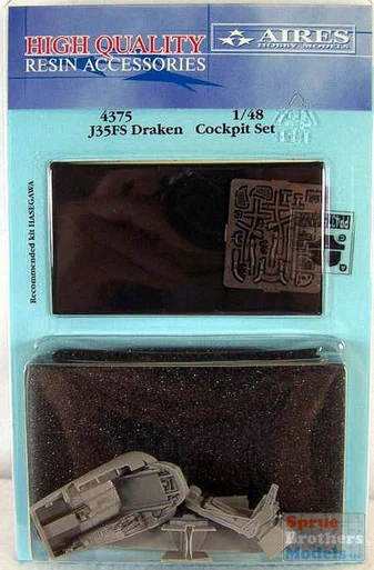 ARS4375 1:48 Aires J35FS Draken Cockpit Set (HAS kit) #4375