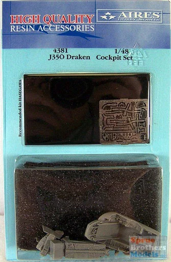 ARS4381 1:48 Aires J35O Draken Cockpit Set (HAS kit) #4381